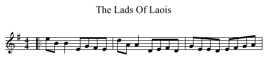 Lads Of Laois, The  - staff notation