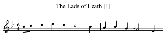 Lads of Leath [1], The - staff notation
