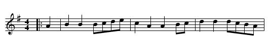 Lads-a-Bunchum - staff notation