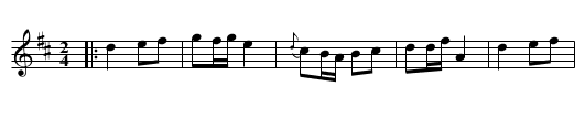 Lady Abbintons Allemand - staff notation