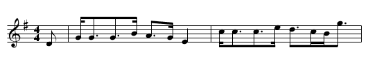 Lady Ann Hope - staff notation