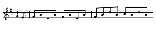 Lady Ann Montgomery - staff notation