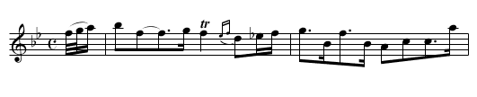 Lady Ann Stewart's Favorite Strathspey - staff notation