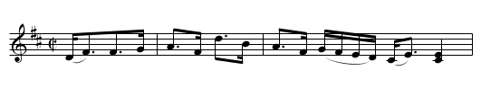 Lady Arbuthnot's Favorite - staff notation