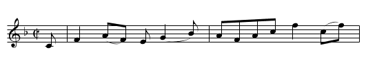 Lady Augusta Murray’s Reel - staff notation