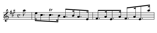Lady Baird - staff notation