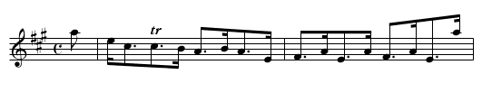 Lady Baird - staff notation