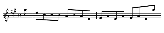 LADY BAIRD'S DELIGHT - staff notation