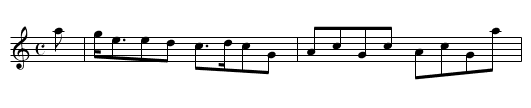 Lady Bairds Reel. TWC.102 - staff notation