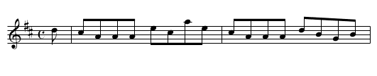 Lady Belhaven - staff notation