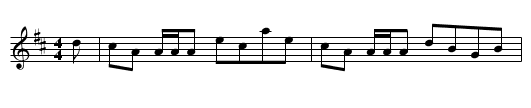 Lady Belhaven - staff notation