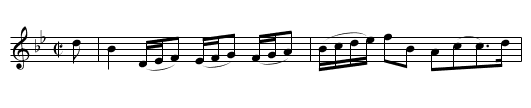 Lady Betty Boyle's Reel - staff notation