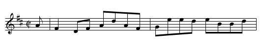 Lady Betty Chochran’s Reel - staff notation