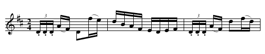 Lady Betty’s Reel - staff notation