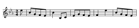 Lady Binney's Lilt - staff notation
