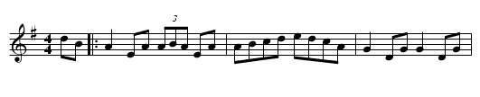 Lady Bowers' Reel - staff notation