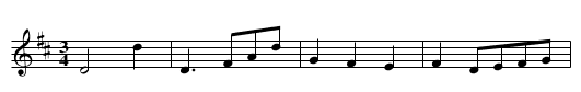 Lady Boyd's Minuet - staff notation