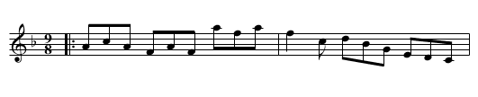 Lady Burnards Reel - staff notation