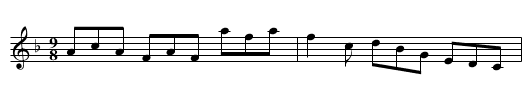 Lady Burnard’s Reel - staff notation