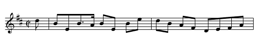Lady C: Campbell's Reel - staff notation