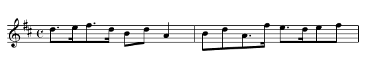 Lady Carmichael of Castlecraig - staff notation