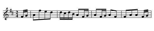 Lady Caroline Bertie - staff notation