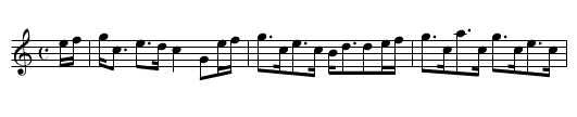 Lady Caroline Montague - staff notation