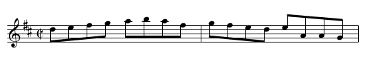 Lady Carrick's Delight - staff notation