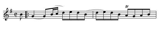 Lady Cathcart of Earlston’s Reel - staff notation
