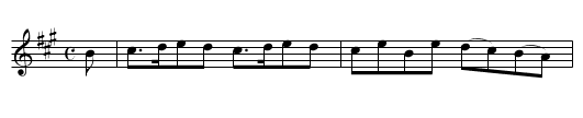 Lady Catherine Keith's Reel - staff notation