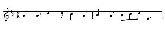 Lady Cawdor (Irish) - staff notation