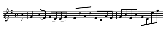 Lady Charlotte Cadogan's Reel - staff notation