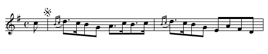 LADY CHARLOTTE CAMPBELLS STRATHSPEY - staff notation