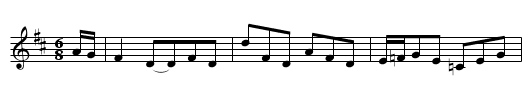 Lady Charlotte Murray's Favorite - staff notation