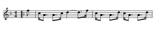Lady Clare - staff notation