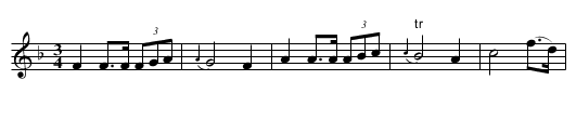 Lady Coventry's EHo.120 - staff notation