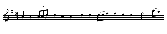 Lady Coventry's Minuet. - staff notation