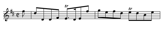 Lady Cunningham's Reel - staff notation