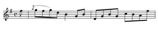 Lady Dalrymple Hamilton's Reel - staff notation