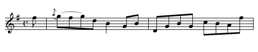 Lady Dalrymple Hamilton’s Reel - staff notation