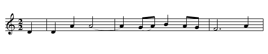 Lady Diamond - staff notation