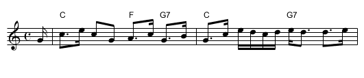 Lady Dick Lauder's Strathspey - staff notation