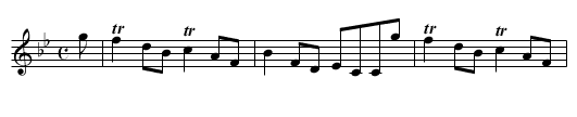 LADY DOUGLAS'S REEL - staff notation