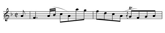 Lady Dumfries's Reel - staff notation