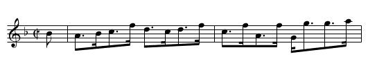 LADY DUNCAN'S - staff notation