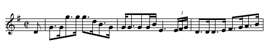 LADY DURHAM'S - staff notation