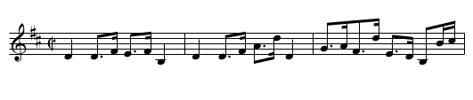 Lady Elgin's Reel - staff notation