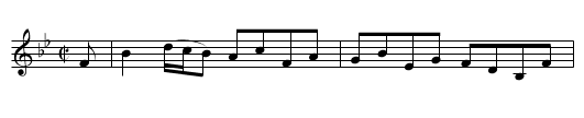Lady Elisabeth Crichton's Reel - staff notation