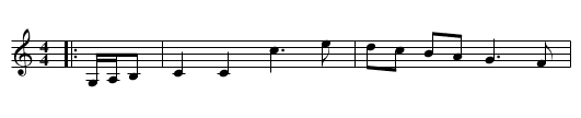 Lady Eliza Lindsay - staff notation