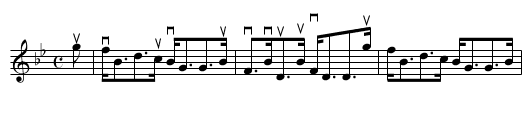 LADY ELIZABETH LINDSAY - staff notation